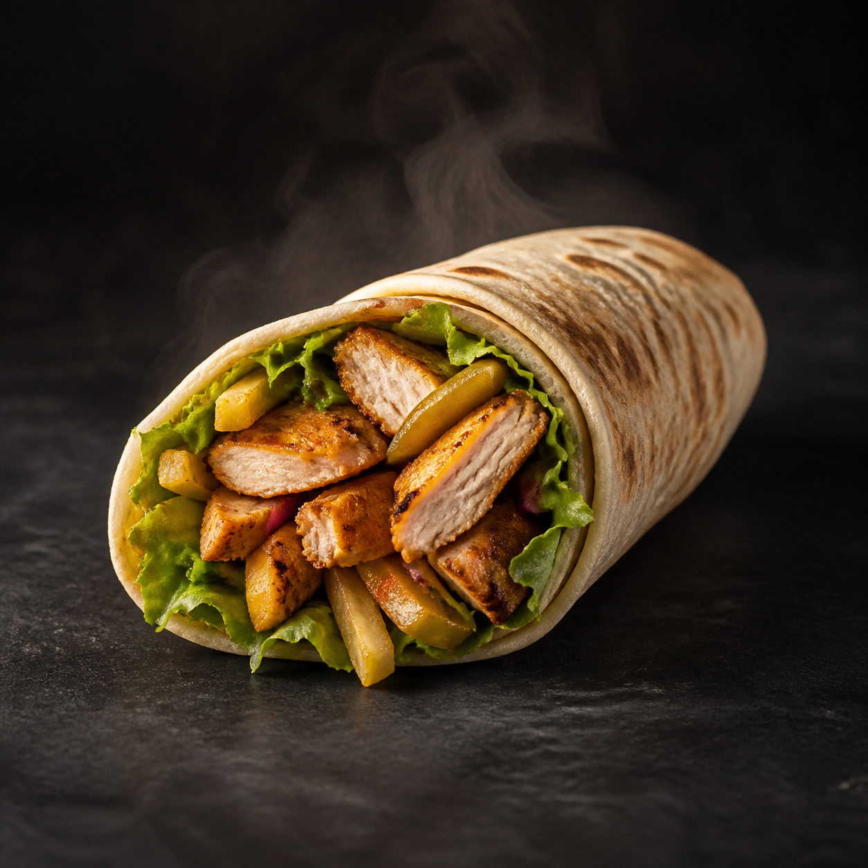 Chicken shawarma wrap